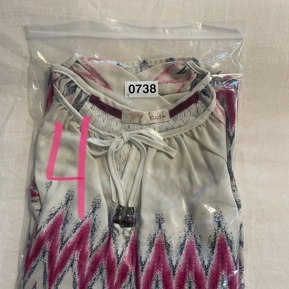 REWIND sheer Boho style blouse - Picture 8 of 10